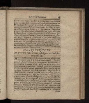 An potestas conferendi indulgentias Ecclesiae concessa sit?