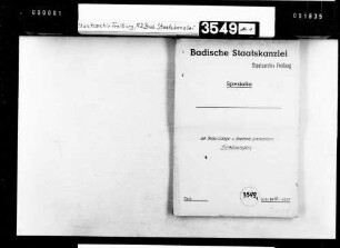 Glückwunschschreiben des Staatspräsidenten zum 90. Geburtstag und zur Goldenen Hochzeit