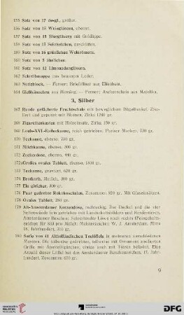 3. Silber (Nr. 167-263)