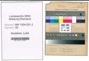 Entnazifizierung Lydia Buetefuer , geb. 02.02.1890 (Gastwirtin)