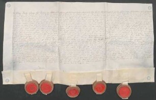 Instrumentum cautionis des Philipp Franz Ludwig Karl von Waldenfels.