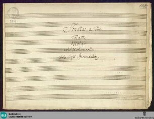 Sonatas - Mus. Hs. 229 : fl, vla, vlc; D; RieA 20 GroT 6460-D