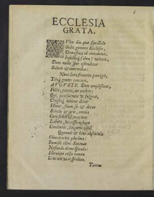 Ecclesia Grata.