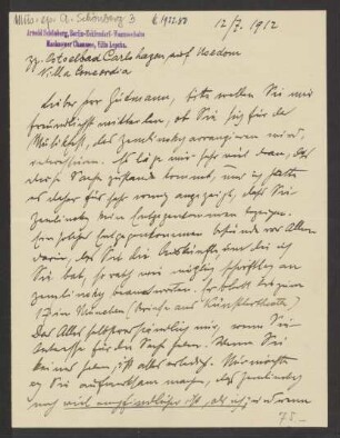 Brief an Emil Gutmann, 12.07.1912