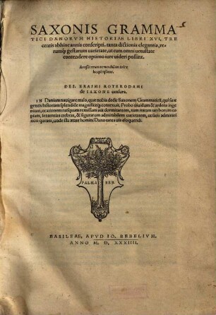 Danorum historiae libri XVI