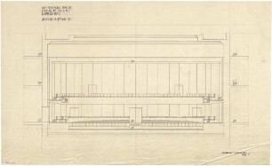 Troost, Paul Ludwig; München, Arcisstr. 12; Führerbau der NSDAP - Konzertsaal (Querschnitt)
