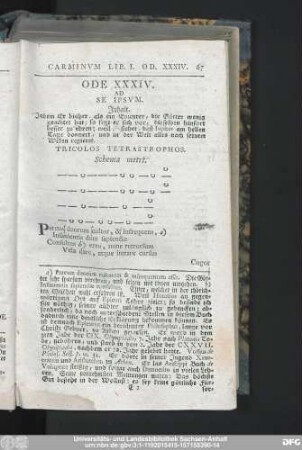 Ode XXXIV. Ad Se Ipsum.