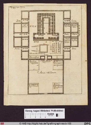 Grundriss des Salomonischen Tempels.