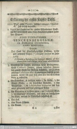 Erklärung der ersten Kupfer-Tafel
