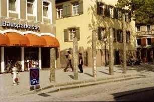 Lahr: Bildhauersymposium; Stangen am alten Rathaus