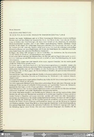 Volkskunstmotive in der polnischen Industriewarengestaltung