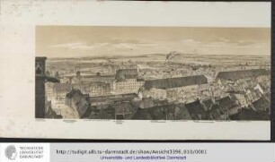 Panorama Nürnbergs [Bildliche Darstellung] : vom Kranze des St. Lorenzer Thurmes nach der Natur gezeichnet / [Lithografie von Th. Rothbart]