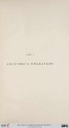 Part I: Anonymous Engravers