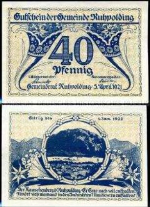 Ruhpolding 40 Pfennig