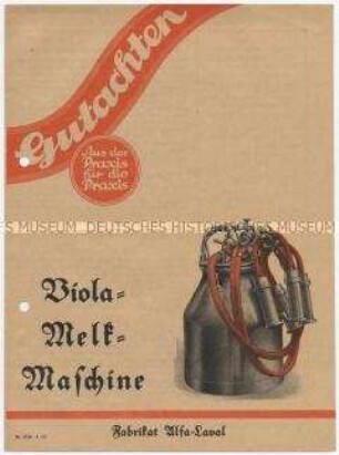 Viola-Melk-Maschine. Gutachten. Aus der Praxis für die Praxis