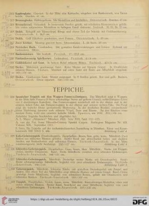 Teppiche (Nr. 224-264)