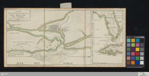 Plano De La Ciudad Y Puerto De San Agustin De La Florida