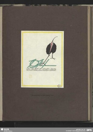 Neujahrskarte von Willy Belling [Viel Glück im neuen Jahr]