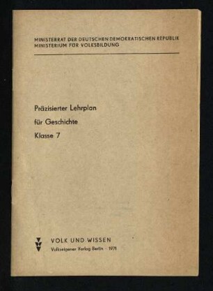 1971: Klasse 7