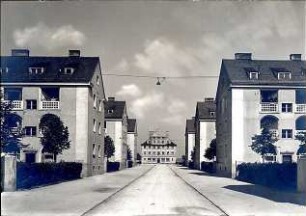 Fischer, Theodor; München, Alte Heide; Wohnanlage "Alte Heide" - Straßenansicht