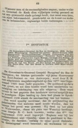7de hoofdstuk. De commissaris-generaal du Bus de Ghisignies, 1826. ...