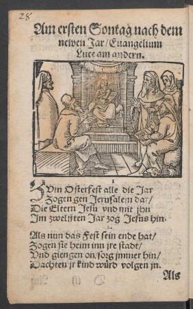 Am ersten Sontag nach dem newen Jar ...