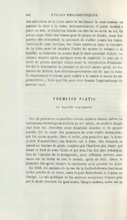 Première partie. Le martyr calviniste