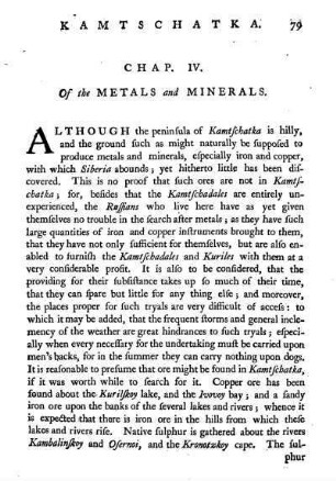 Chap. IV. Of the metals and minerals
