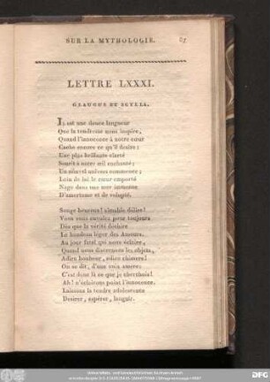 Lettre LXXXI.