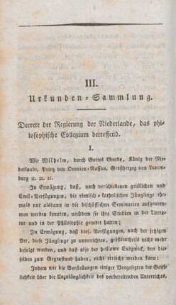 746-756 Decrete der Niederländischen Regierung, das philosophische Collegium betreffend