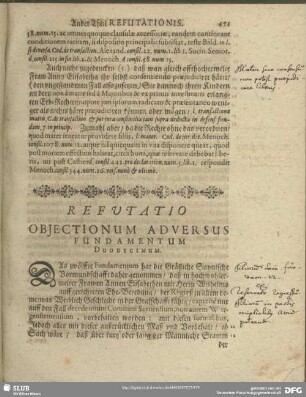 Refutatio Obiectionum Adversus Fundamentum Duodecimum