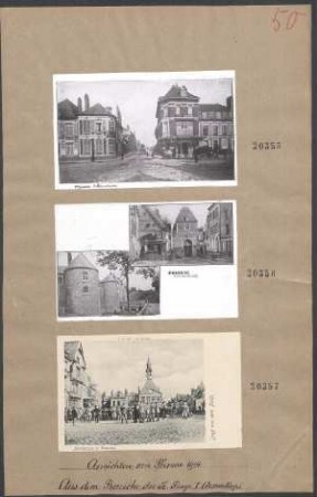 Ansichten von Péronne 1914