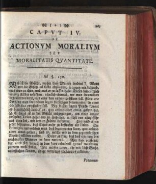 Caput IV. De Actionum Moralium Sev Moralitatis Quantitate