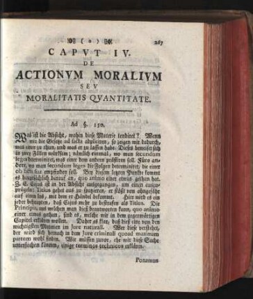 Caput IV. De Actionum Moralium Sev Moralitatis Quantitate