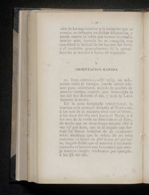 V. Orientacion rapida