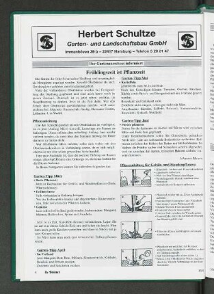 Frühlingszeit ist Planzzeit