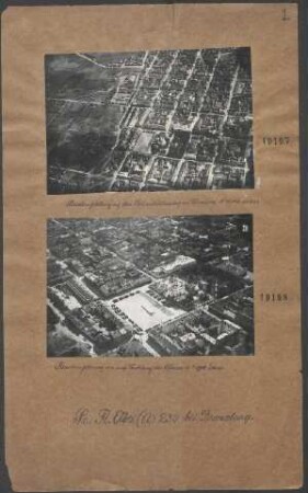 Paradeaufstellung auf dem Kommandanturplatz in Dünaburg und Vorstellung der Offiziere 15.05.1918 500 m