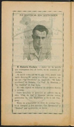 Nuestros escrítores - R. Roberto Rochaix