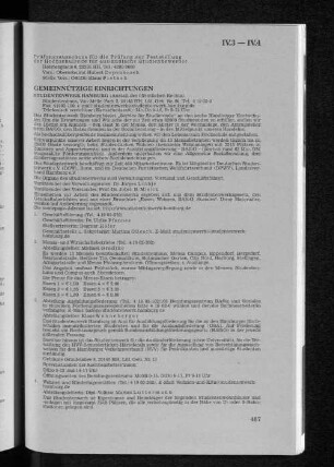 IV.4 Gemeinnützige Einrichtungen