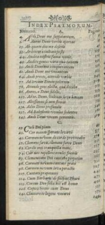 Index Psalmorum.