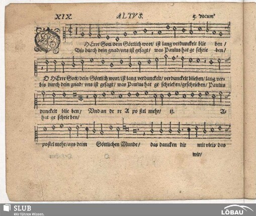 XIX. O Herre Gott dein Göttlich Wort