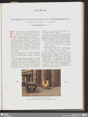 Indirekte oder direkte Werbearbeit?