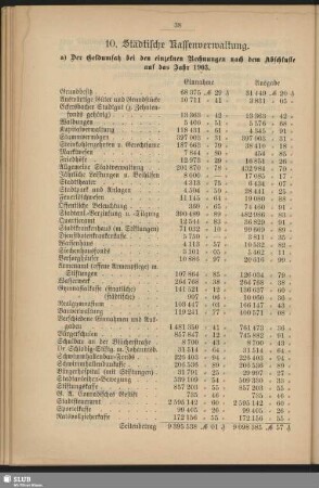 10. Städtische Kassenverwaltung