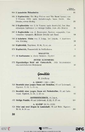 Gemälde (Nr. 373-480)