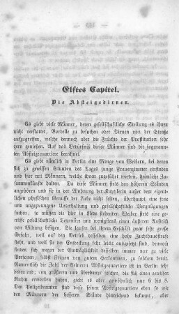 Elftes Capitel. Die Absteigedirnen.