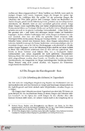 6.3 Die Zeugen der Karolingerzeit – Isen