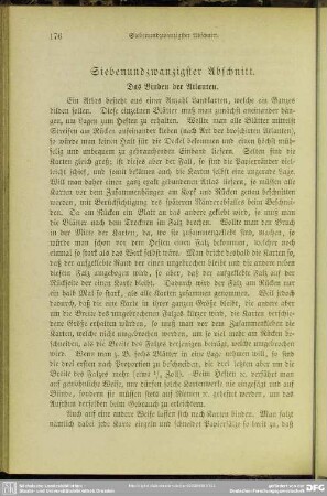 Siebenundzwanzigster Abschnitt. Das Binden der Atlanten