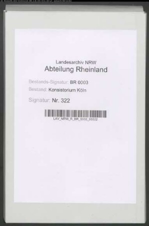 Synodalverfassung der evangelischen Kirche. Generalia