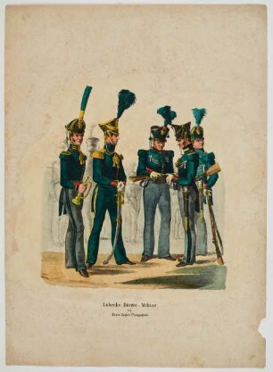 Lübecks Bürger-Militair VII. Erste Jäger-Compagnie.