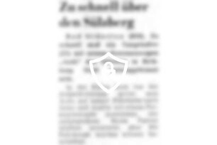 Zu schnell über [Name maskiert]